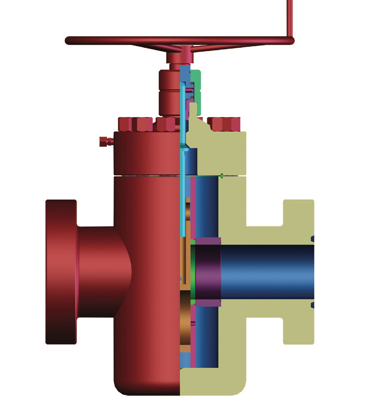 Slab gate valve